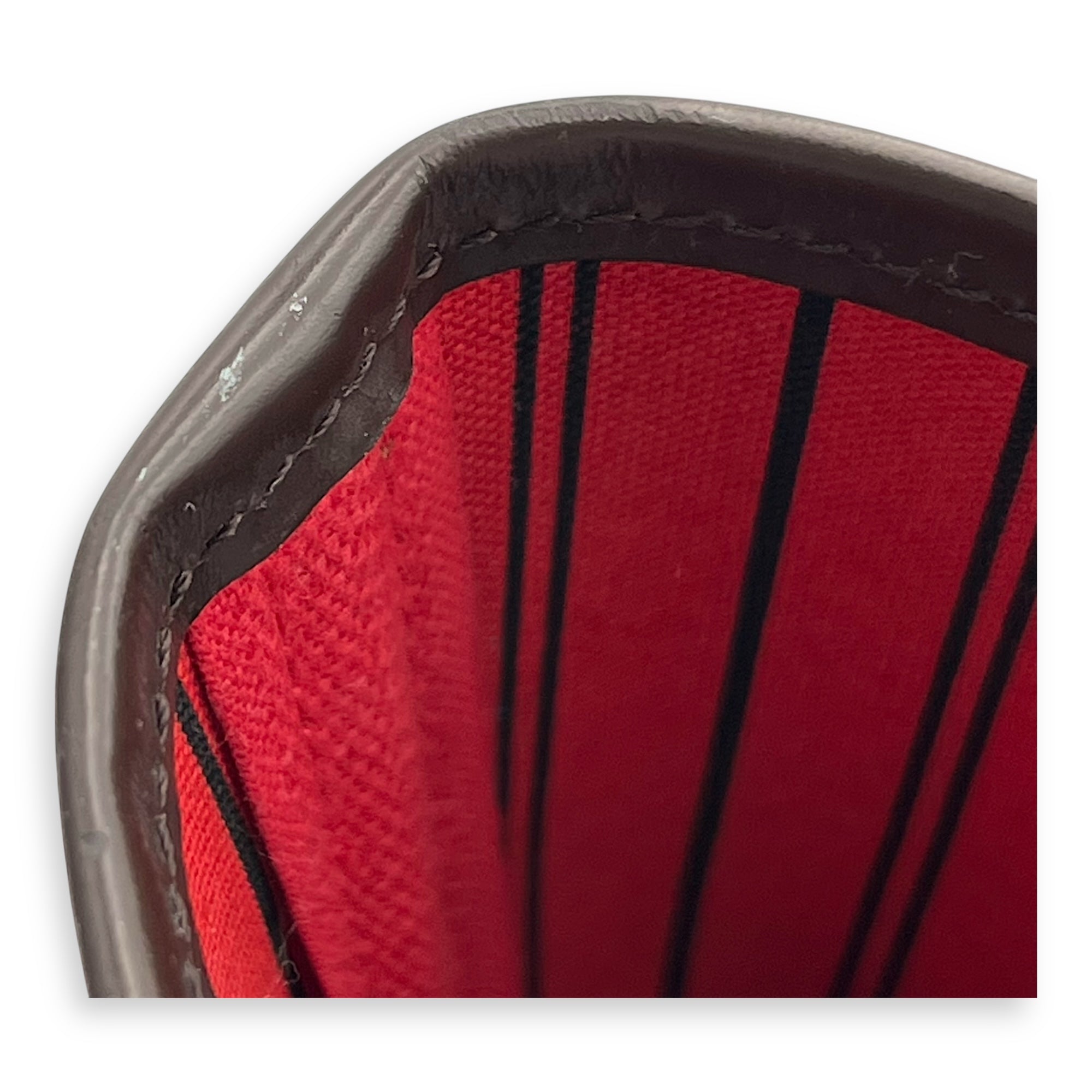 Neverfull MM Brown Tote Bag in Coated Canvas, Gold hardware