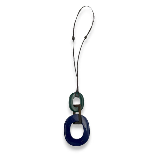 Horn Azur Blue in Horn