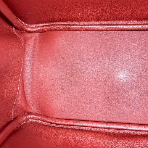 Lindy 26 Rouge sellier Shoulder Bag in Swift, Gold hardware