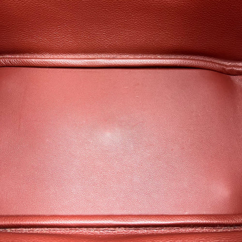 Lindy 26 Rouge sellier Shoulder Bag in Swift, Gold hardware