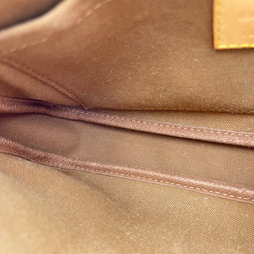 Multi-Pochette Accessoires Crossbody Bag Brown in Monogram Coated Canvas, Gold hardware