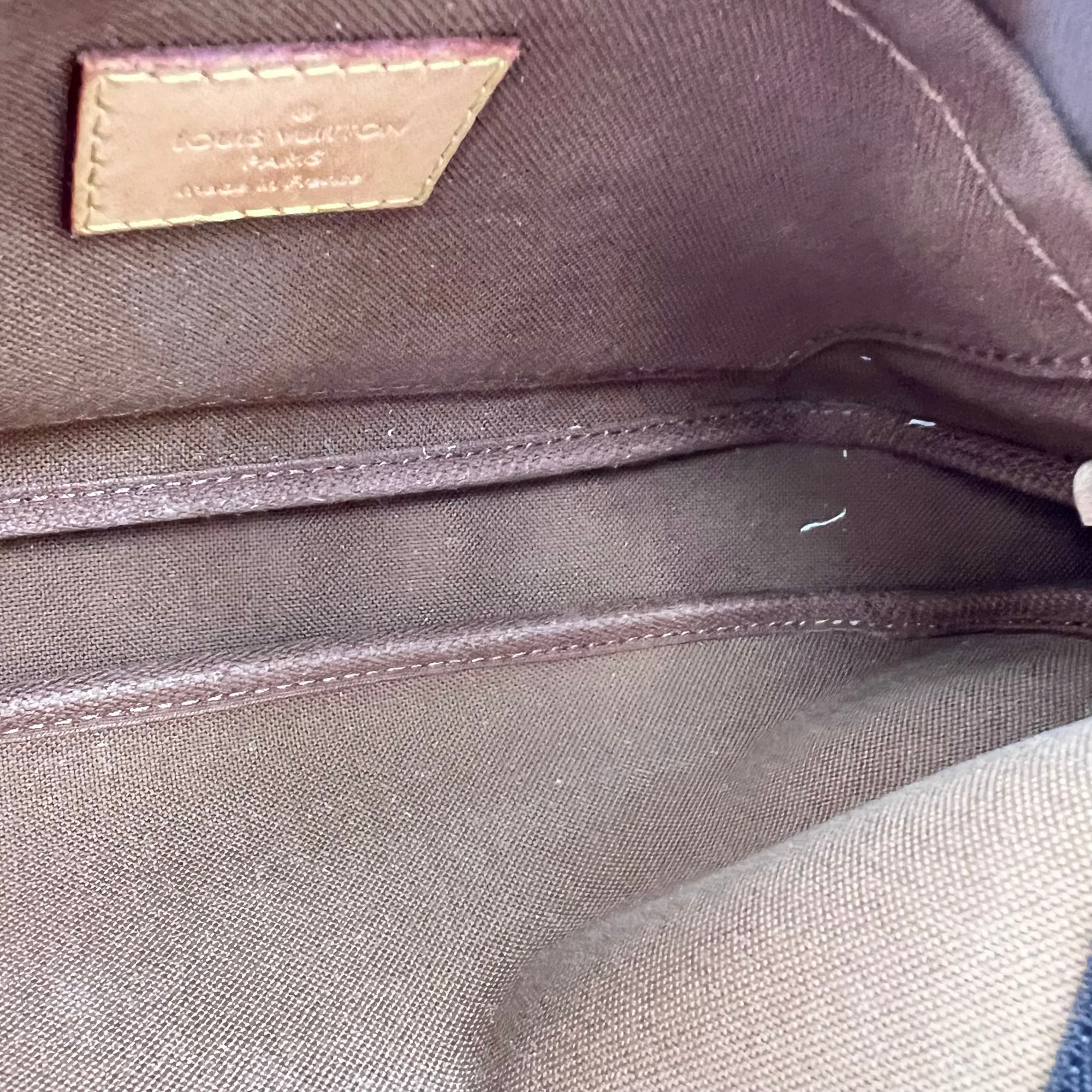 Multi-Pochette Accessoires Crossbody Bag Brown in Monogram Coated Canvas, Gold hardware