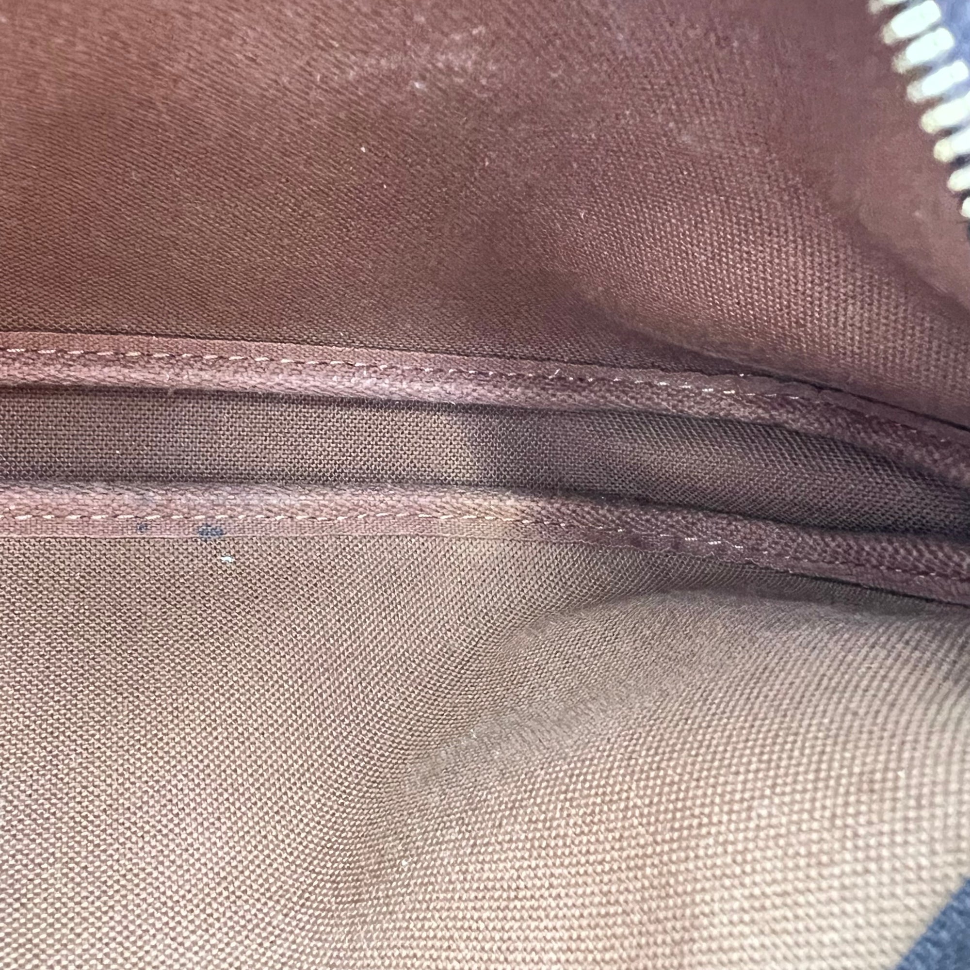 Multi-Pochette Accessoires Crossbody Bag Brown in Monogram Coated Canvas, Gold hardware