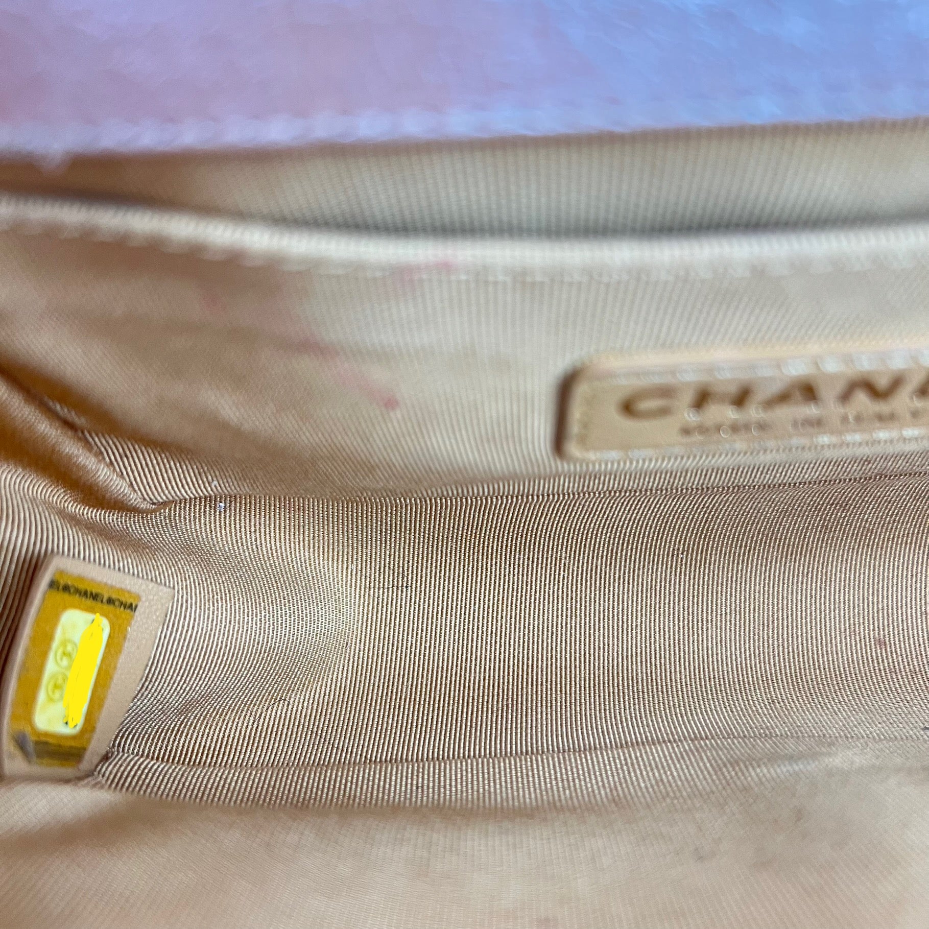 Boy Small Rose Gold Shoulder Bag in Calfskin, Gold hardware