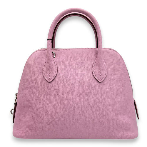 Bolide 25 Mauve Sylvestre Top Handle Bag in Epsom, Palladium hardware