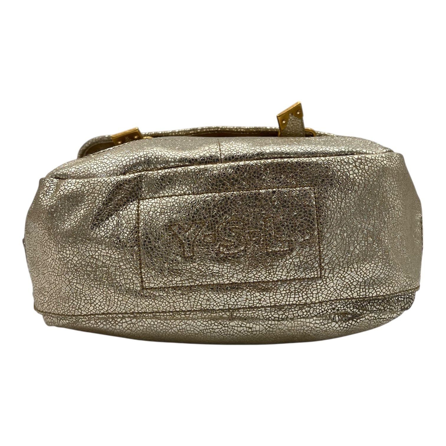 Besace Rive Gauche Messenger Gold in Calfskin, Gold hardware