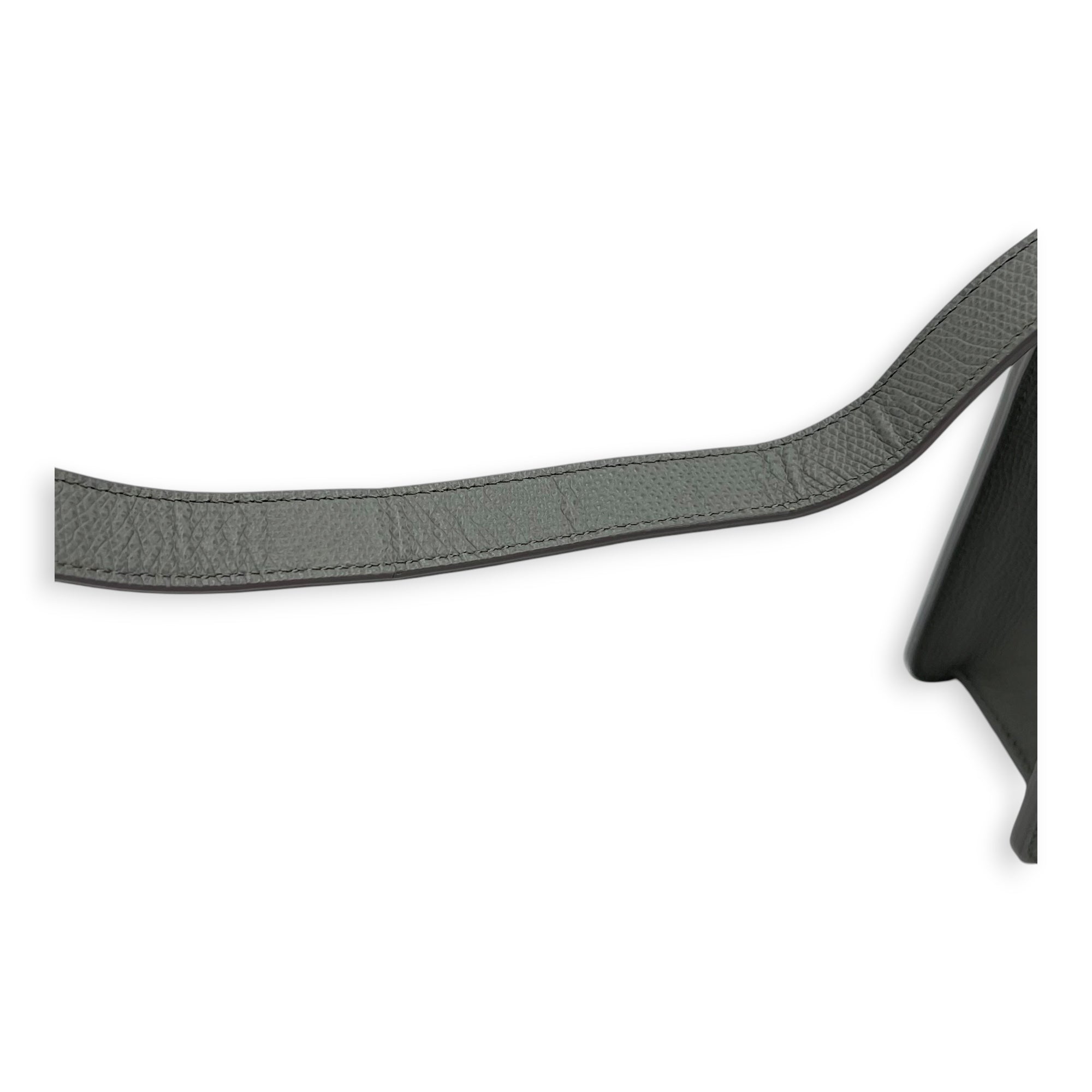 30 Montaigne Grey Crossbody Bag in Calfskin, Grey hardware