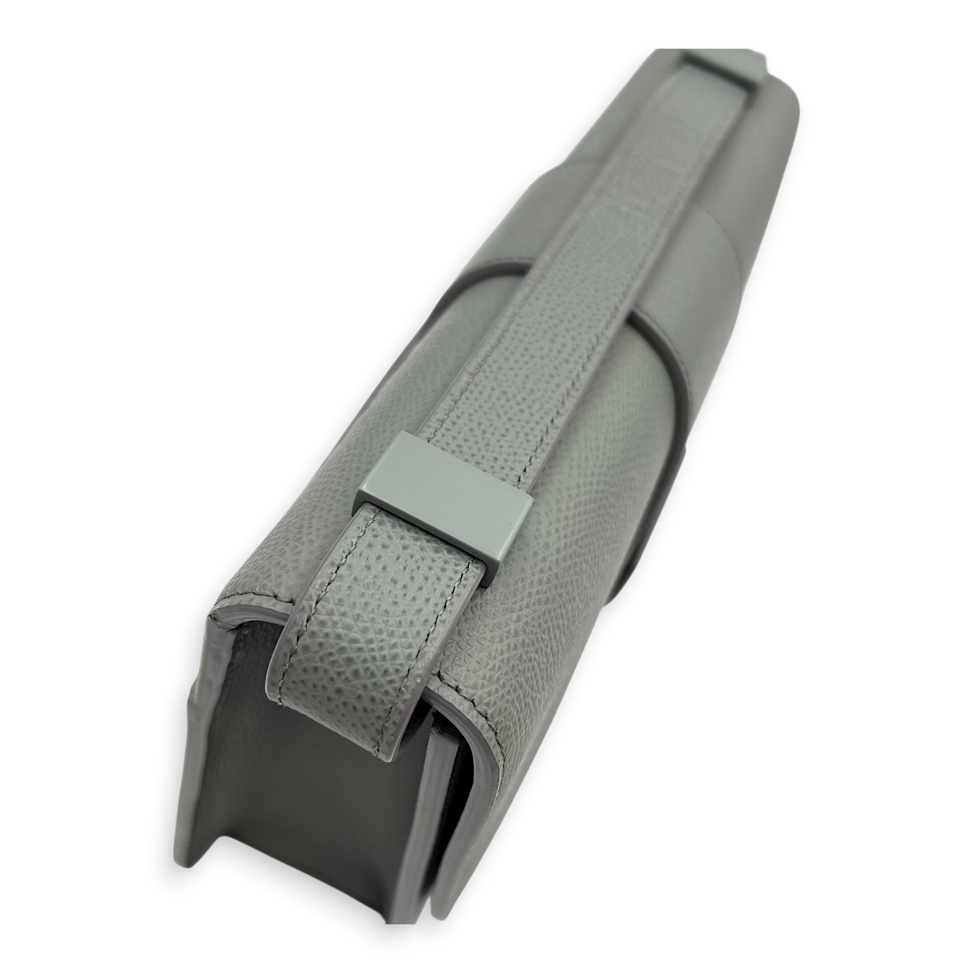 30 Montaigne Grey Crossbody Bag in Calfskin, Grey hardware