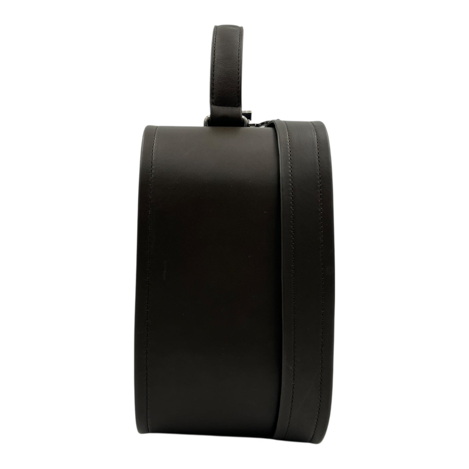 2015 FW Paris-Salzburg Embroidered Vanity Case Brown in Lambskin, Ruthenium hardware