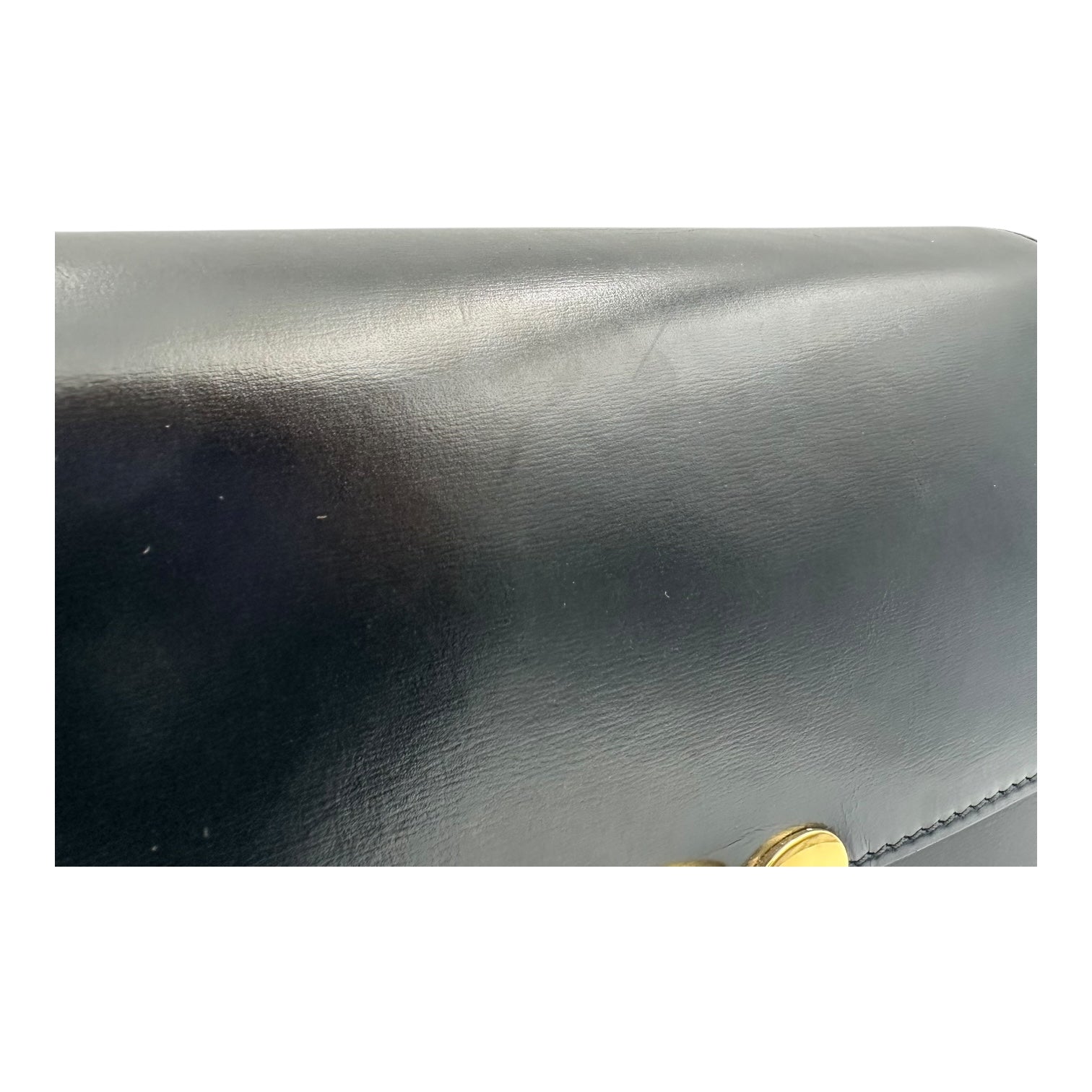 Triomphe Crossbody Bag Medium Black in Calfskin, Gold hardware