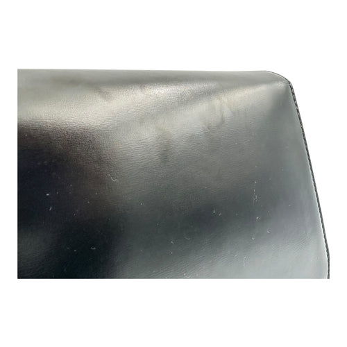 Triomphe Crossbody Bag Medium Black in Calfskin, Gold hardware