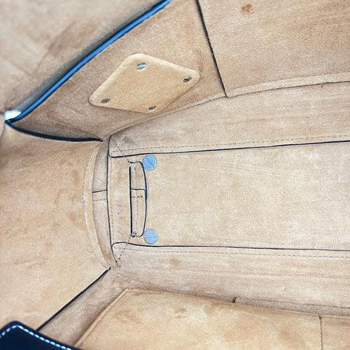 Arco Shoulder Bag Black in Calfskin, Silver hardware