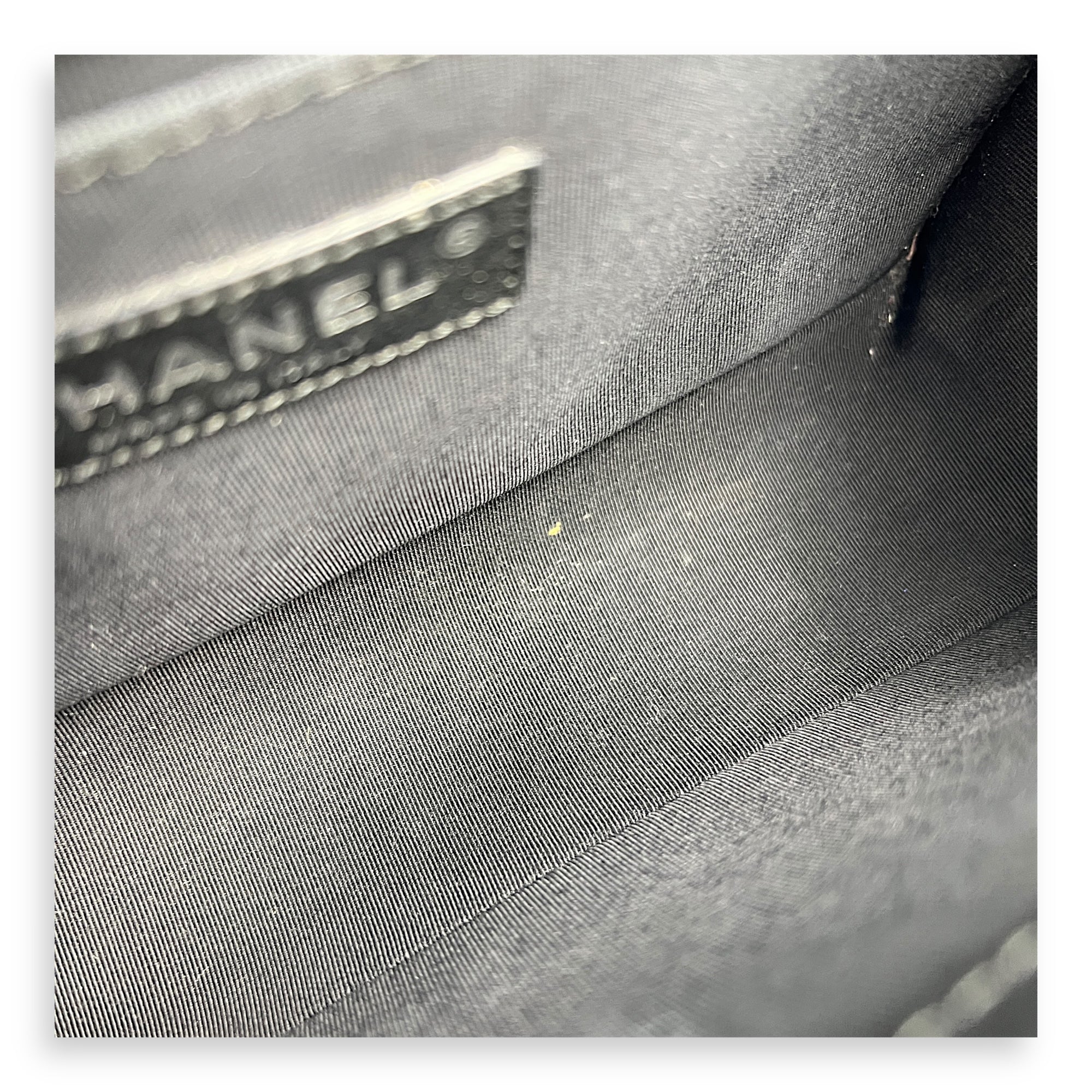 Boy Shoulder Bag Black in Lambskin, Ruthenium hardware