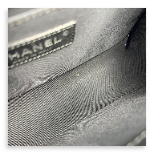 Boy Shoulder Bag Black in Lambskin, Ruthenium hardware