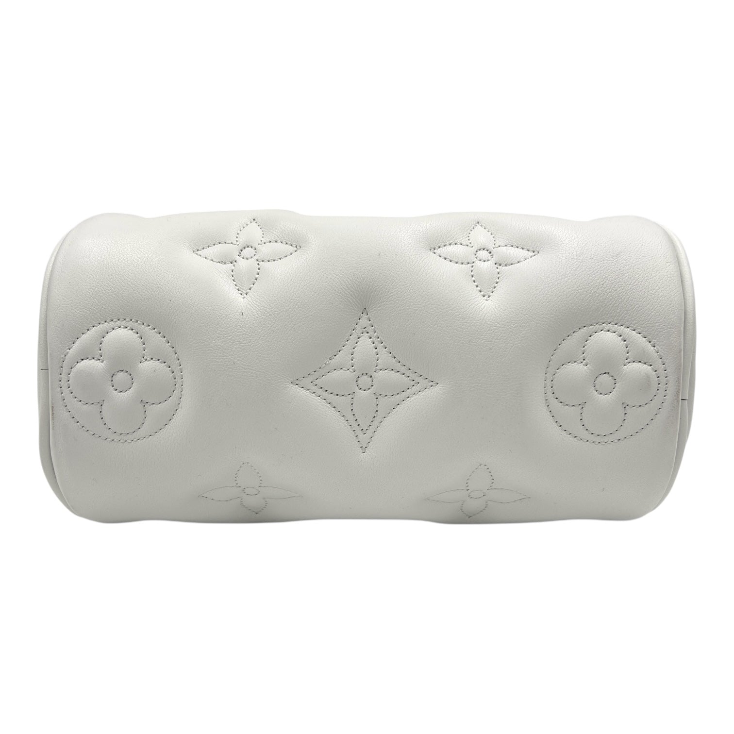 Papillon BB White Crossbody Bag in Calfskin, Gold hardware