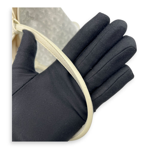 Saint Louis Tote Bag PM White in Coated Canvas, Silver hardware