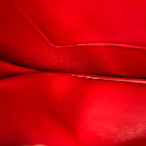 Logo Wallet On Chain Black in Saffiano Leather, Gold hardware