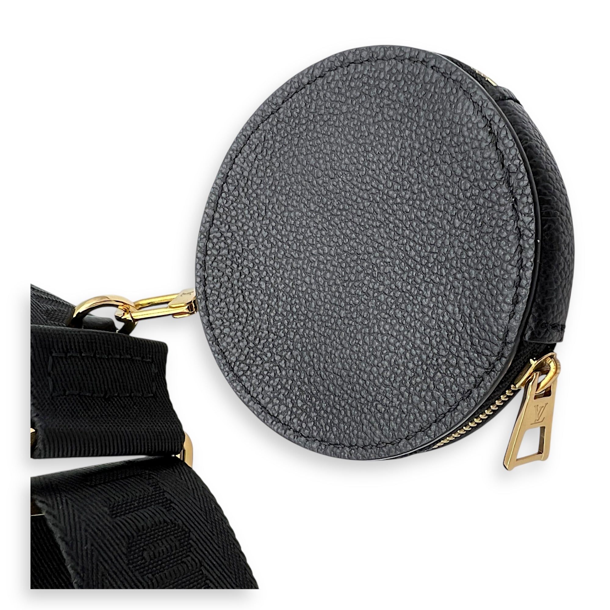 Papillon Crossbody Bag BB Black in Empreinte Leather, Gold hardware