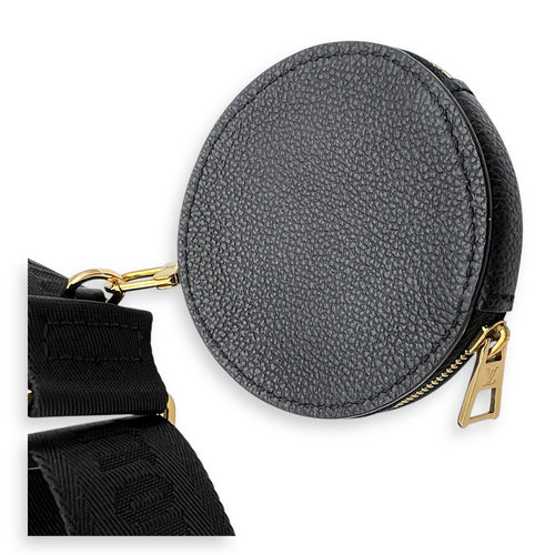 Papillon Crossbody Bag BB Black in Empreinte Leather, Gold hardware