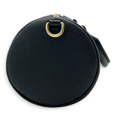Papillon Crossbody Bag BB Black in Empreinte Leather, Gold hardware