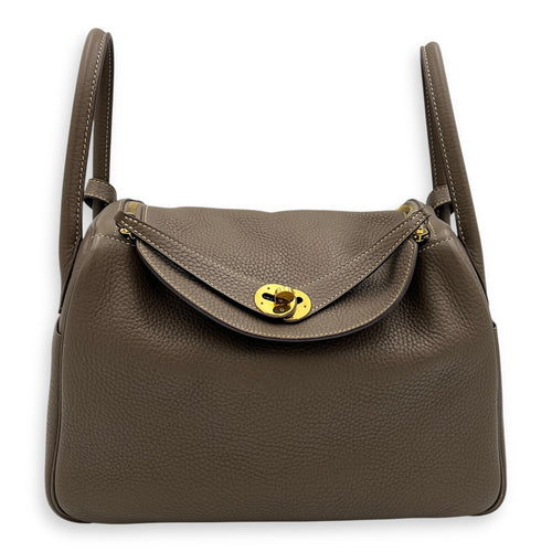 Lindy Etoupe in Clemence, Gold hardware