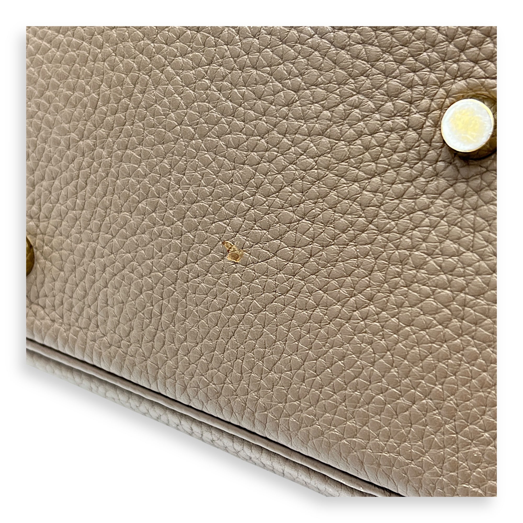 Lindy Etoupe in Clemence, Gold hardware