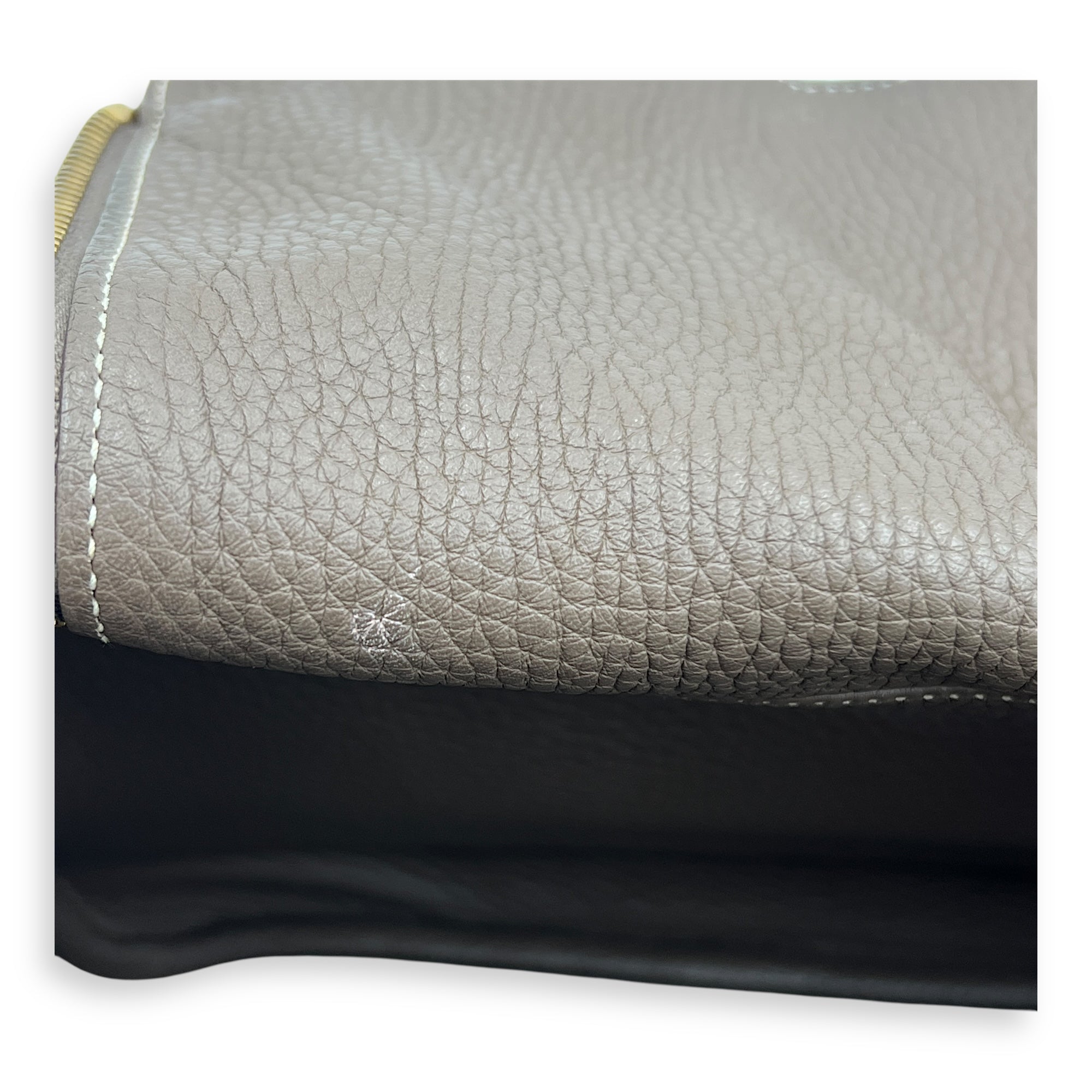 Lindy Etoupe in Clemence, Gold hardware