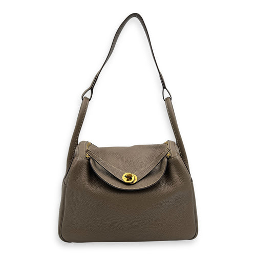 Lindy Etoupe in Clemence, Gold hardware