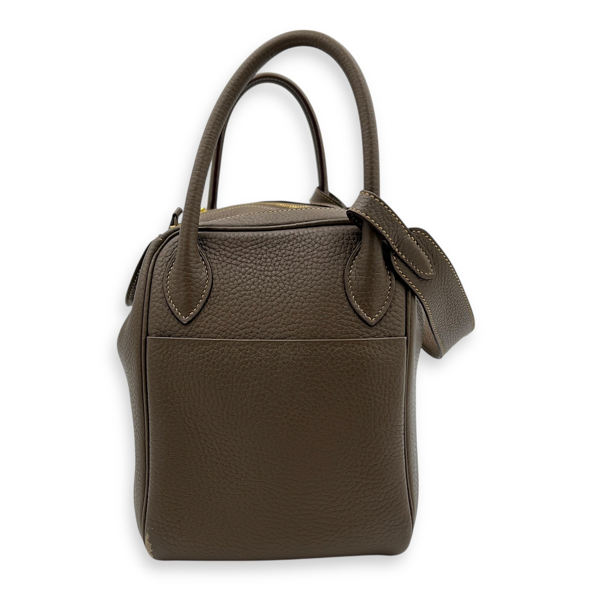 Lindy Etoupe in Clemence, Gold hardware