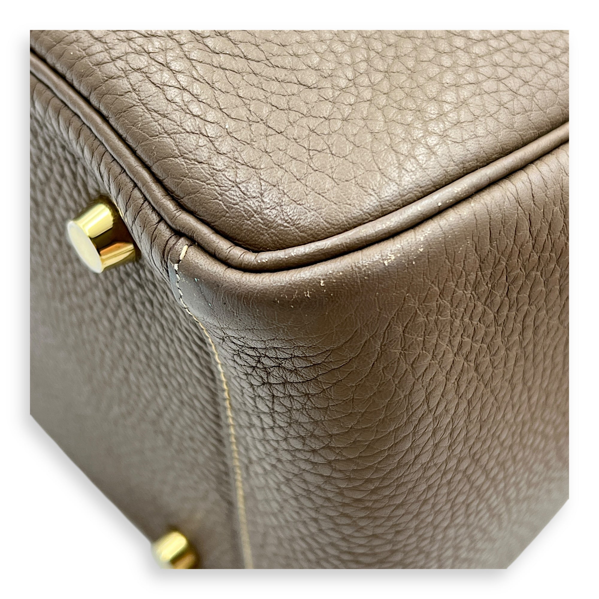 Lindy Etoupe in Clemence, Gold hardware