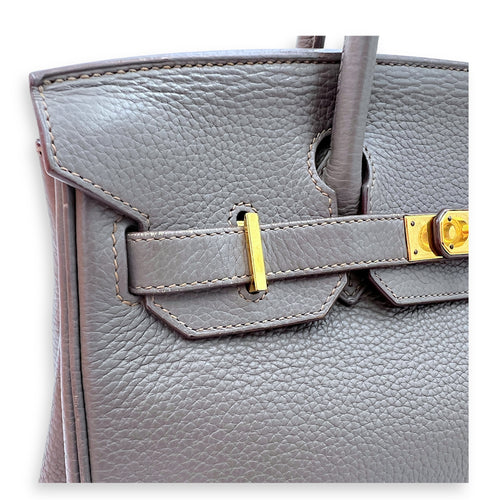 Birkin Etain in Clemence, Gold hardware