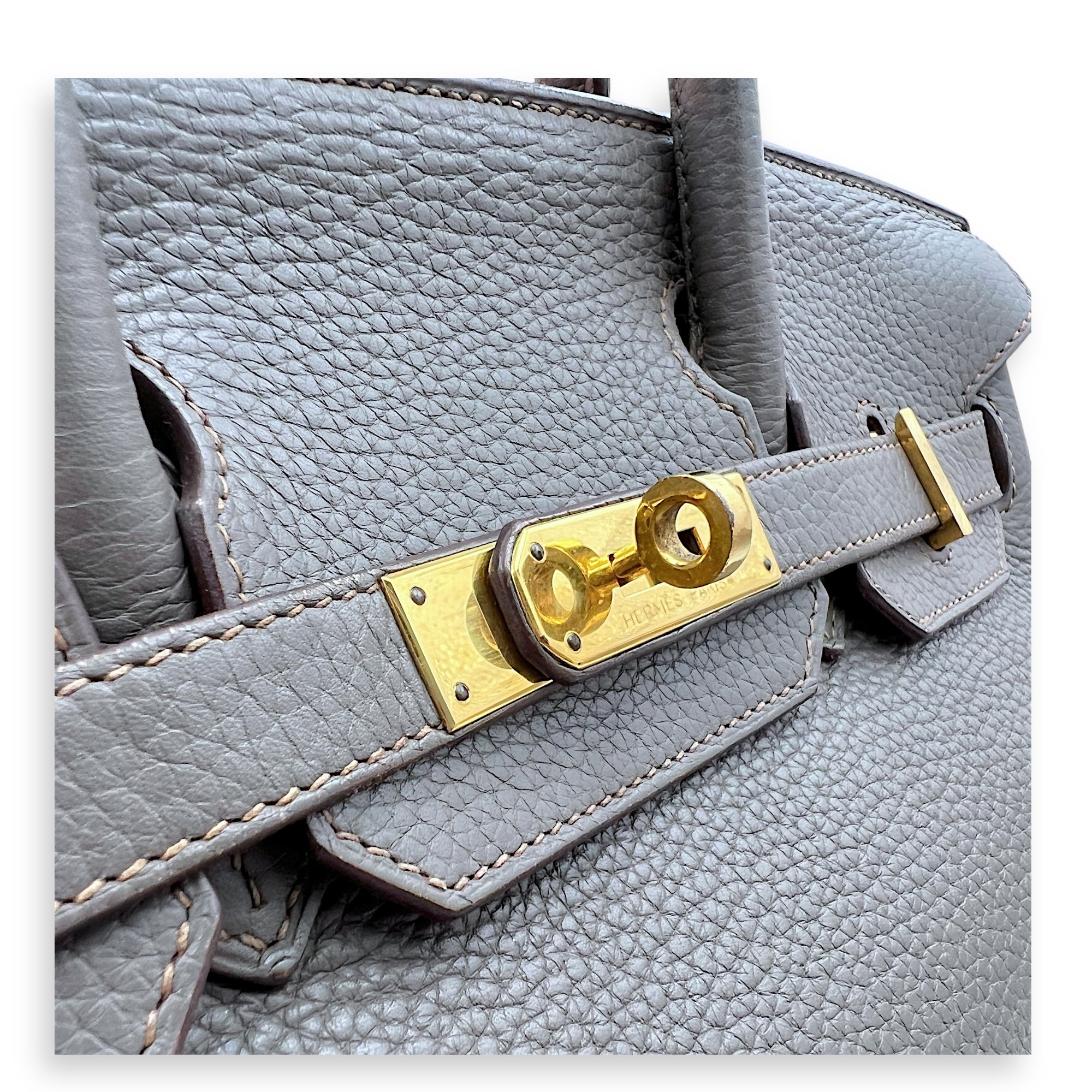 Birkin Etain in Clemence, Gold hardware