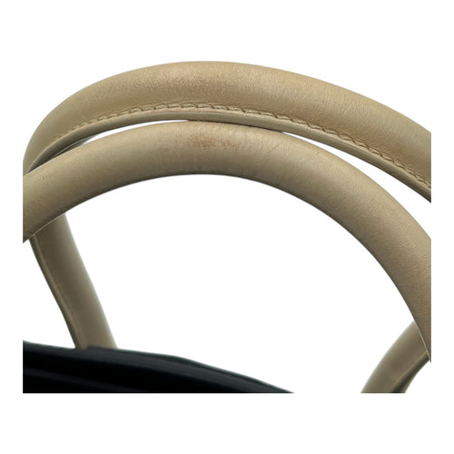 Luggage Mini Black Top Handle Bag in Calfskin, Gold hardware