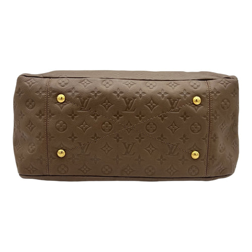 Artsy Shoulder Bag Brown in Empreinte Leather, Gold hardware