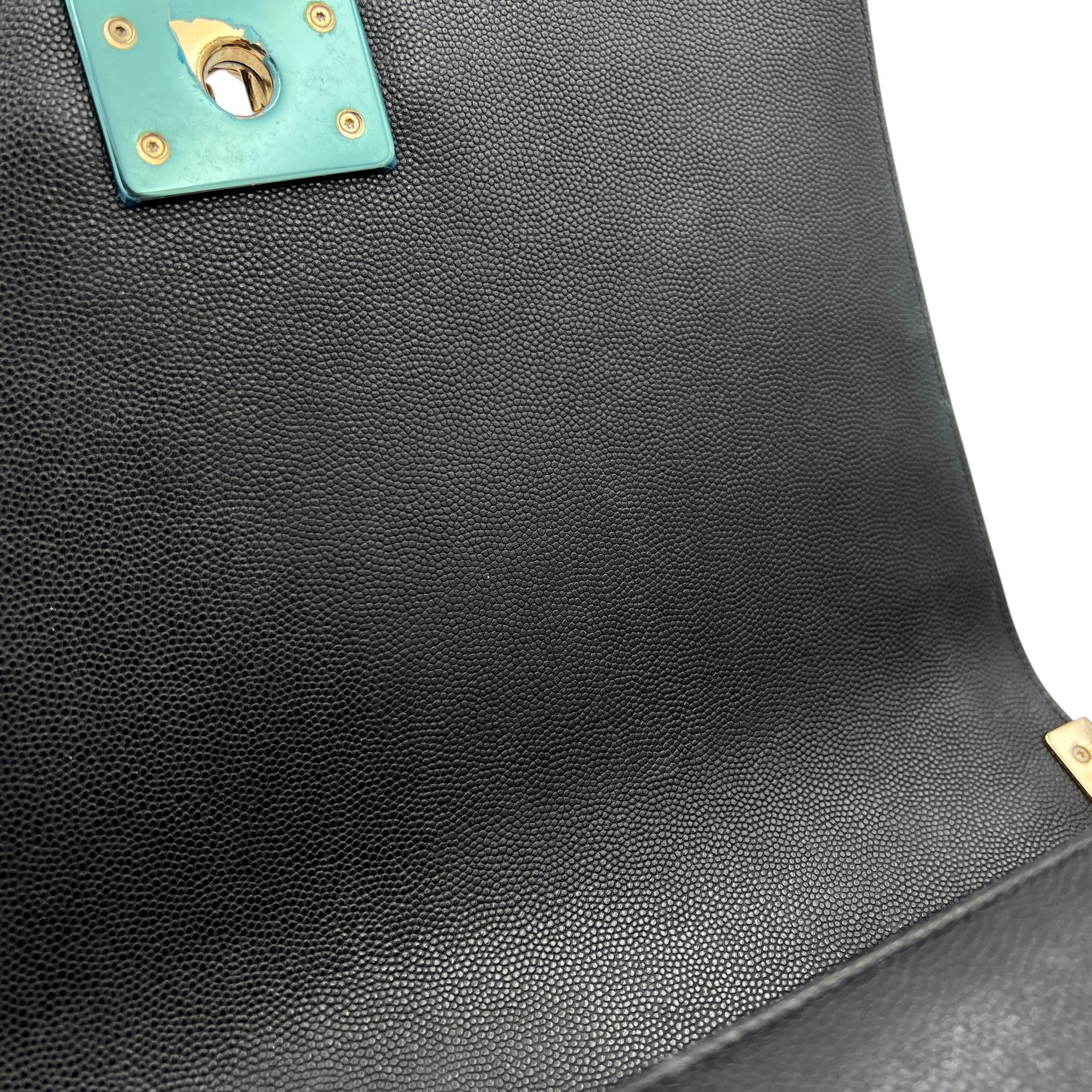 Boy Crossbody Bag Medium Black in Caviar Leather, Gold hardware