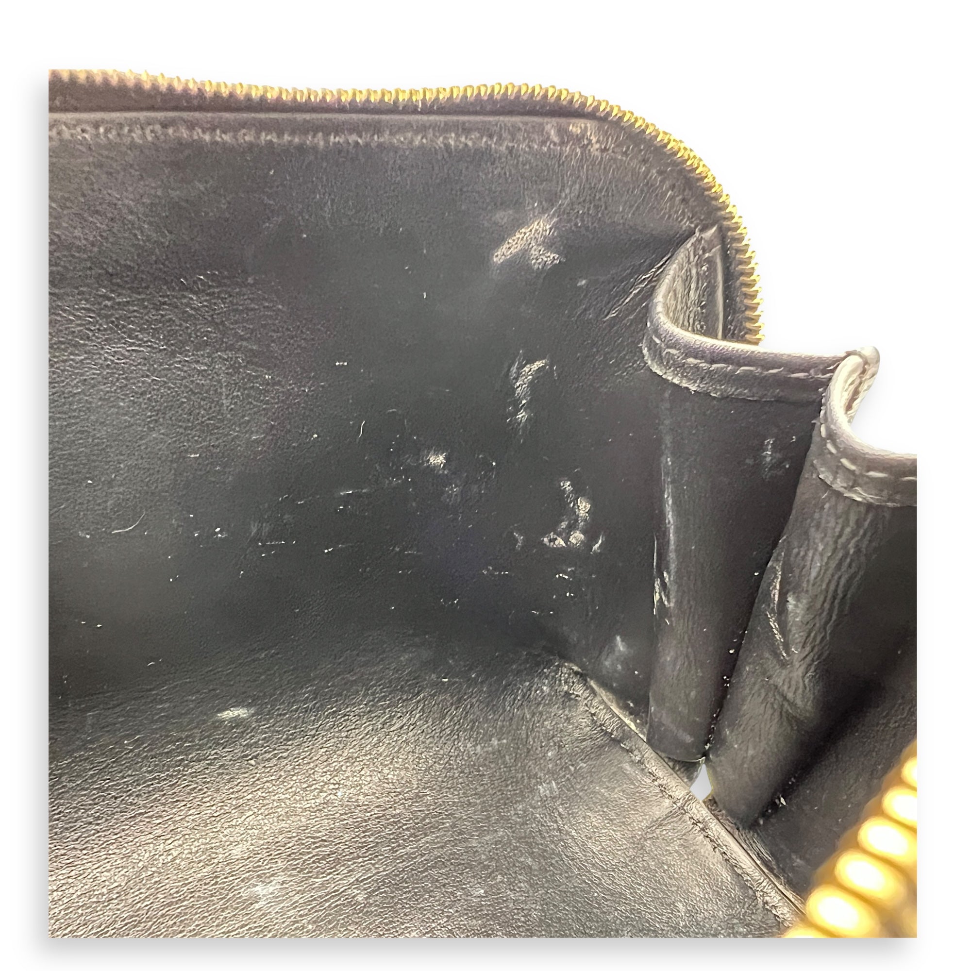 Triomphe Crossbody Bag Black in Calfskin, Gold hardware