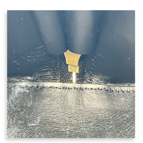 Triomphe Crossbody Bag Black in Calfskin, Gold hardware