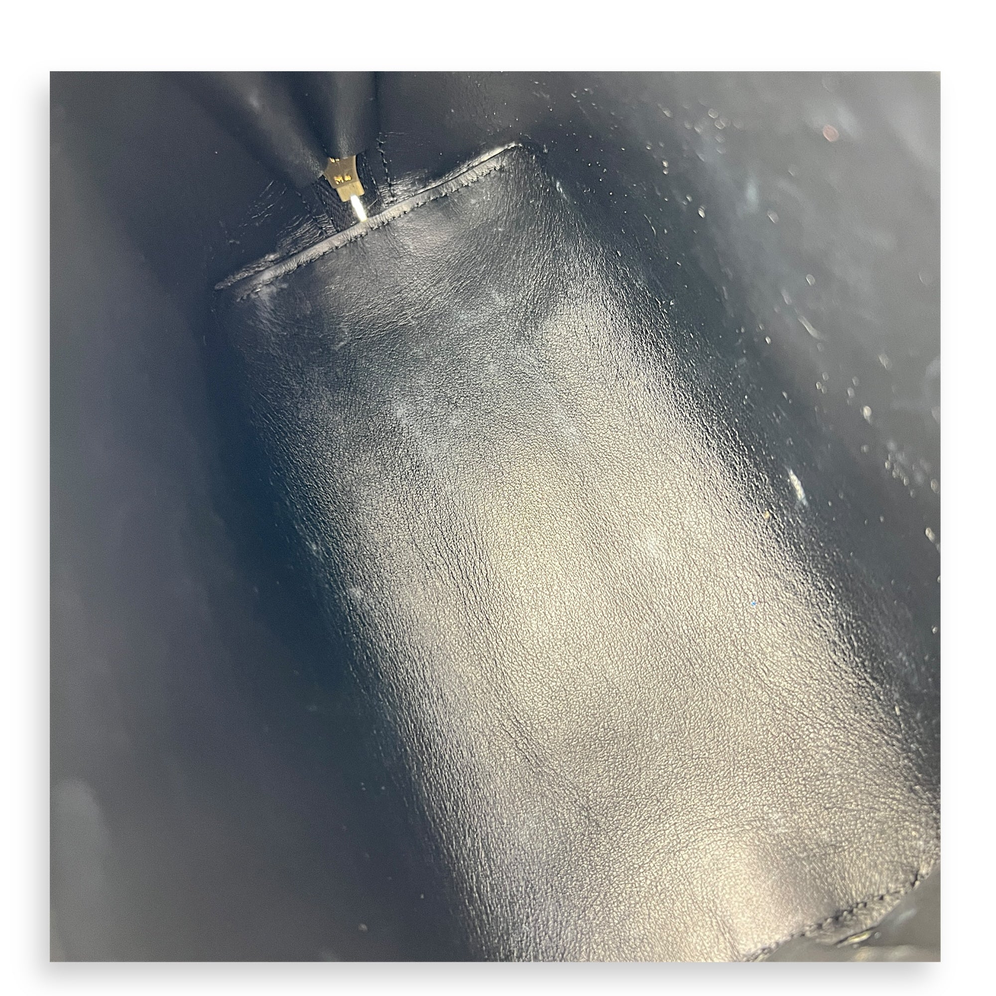 Triomphe Crossbody Bag Black in Calfskin, Gold hardware