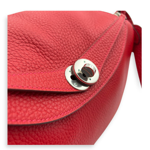 Lindy Red in Clemence, Silver hardware