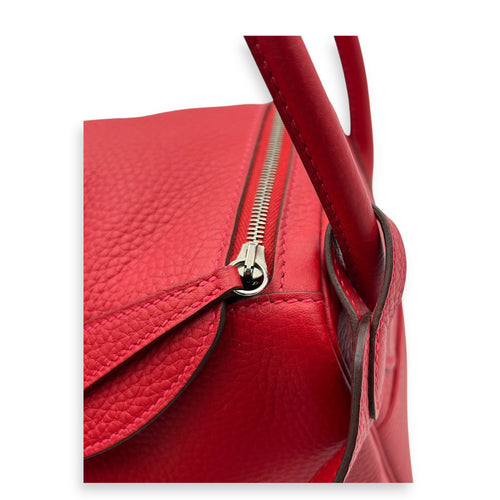 Lindy Red in Clemence, Silver hardware