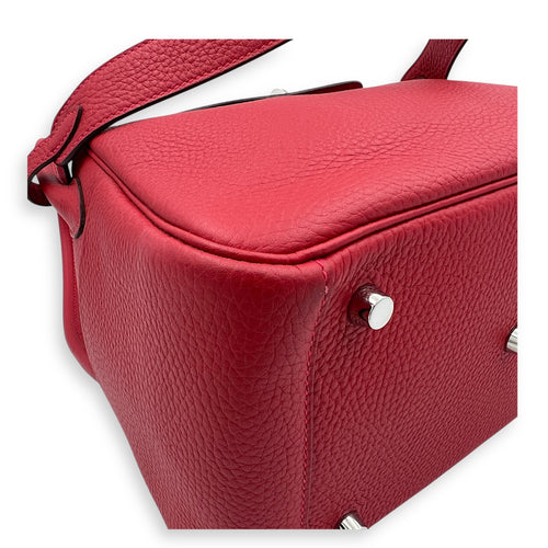 Lindy Red in Clemence, Silver hardware