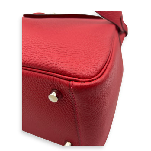 Lindy Red in Clemence, Silver hardware