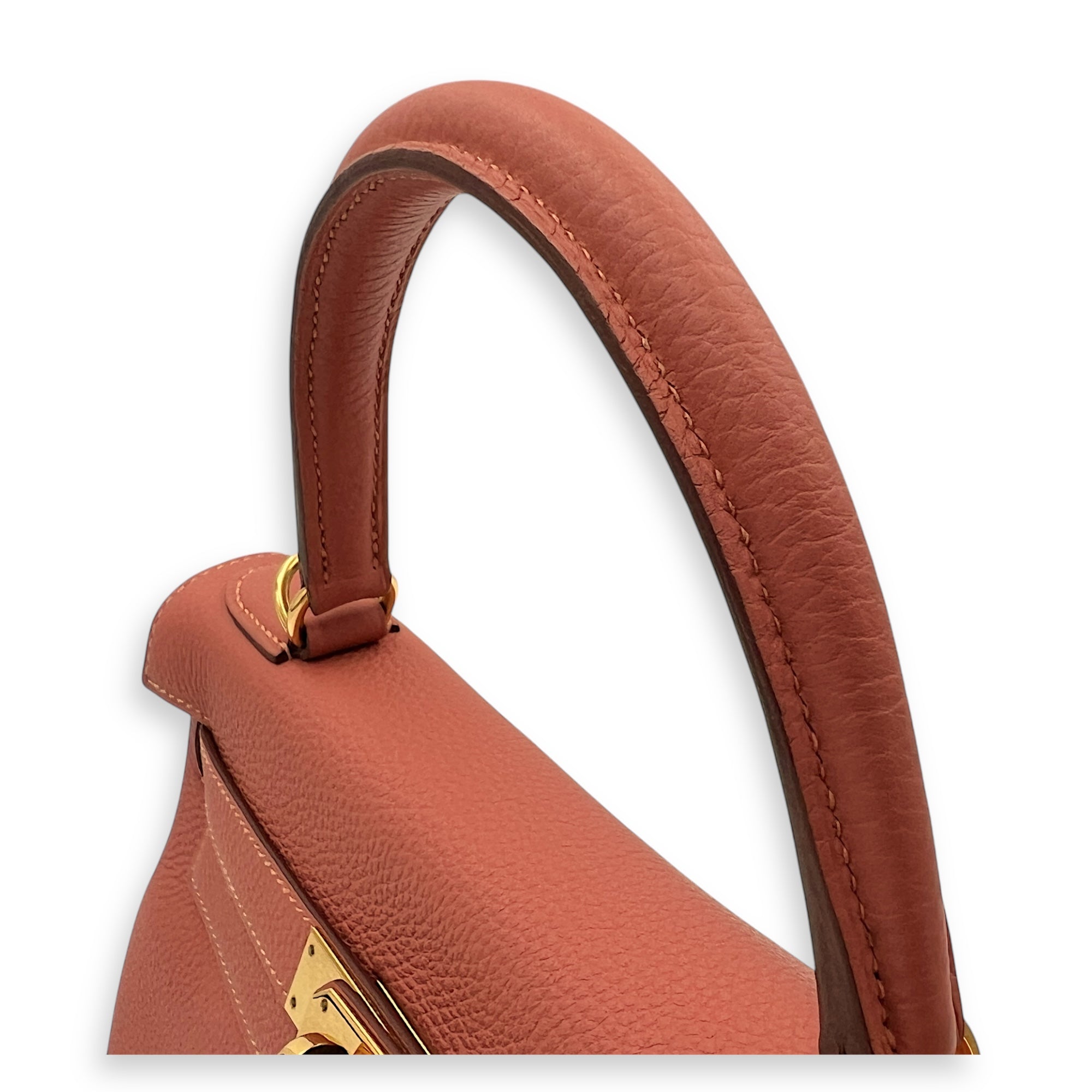 Kelly bois de rose in Togo, Gold hardware