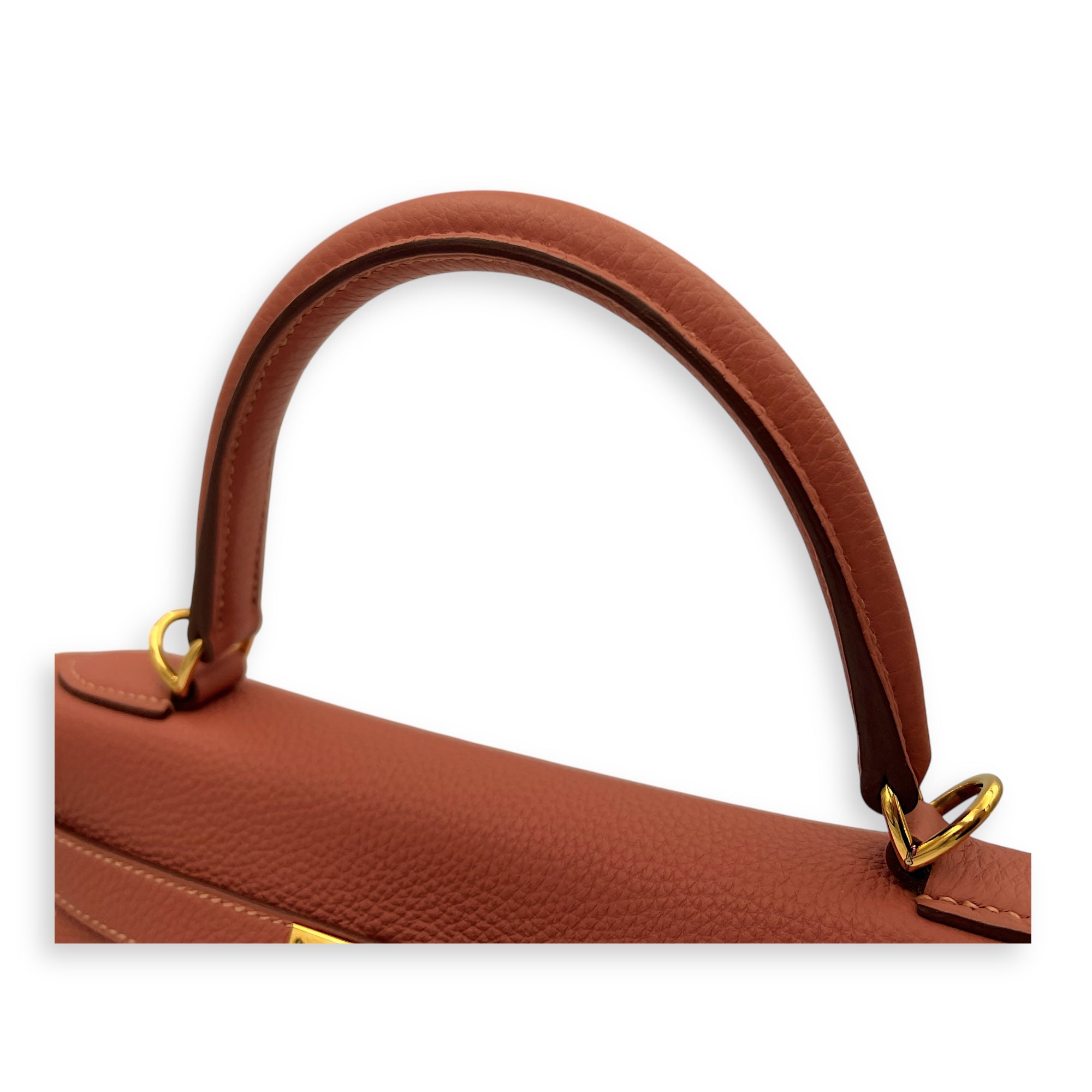 Kelly bois de rose in Togo, Gold hardware