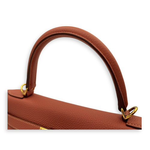 Kelly bois de rose in Togo, Gold hardware