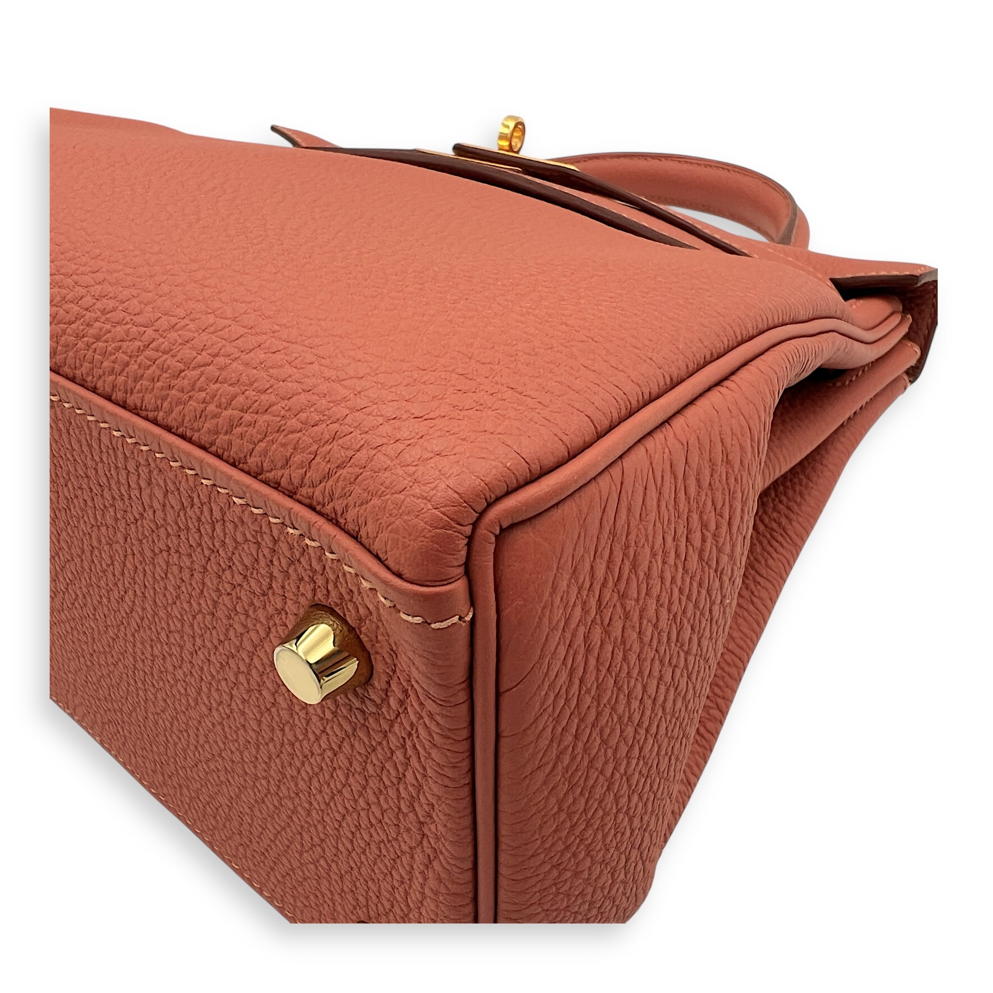 Kelly bois de rose in Togo, Gold hardware