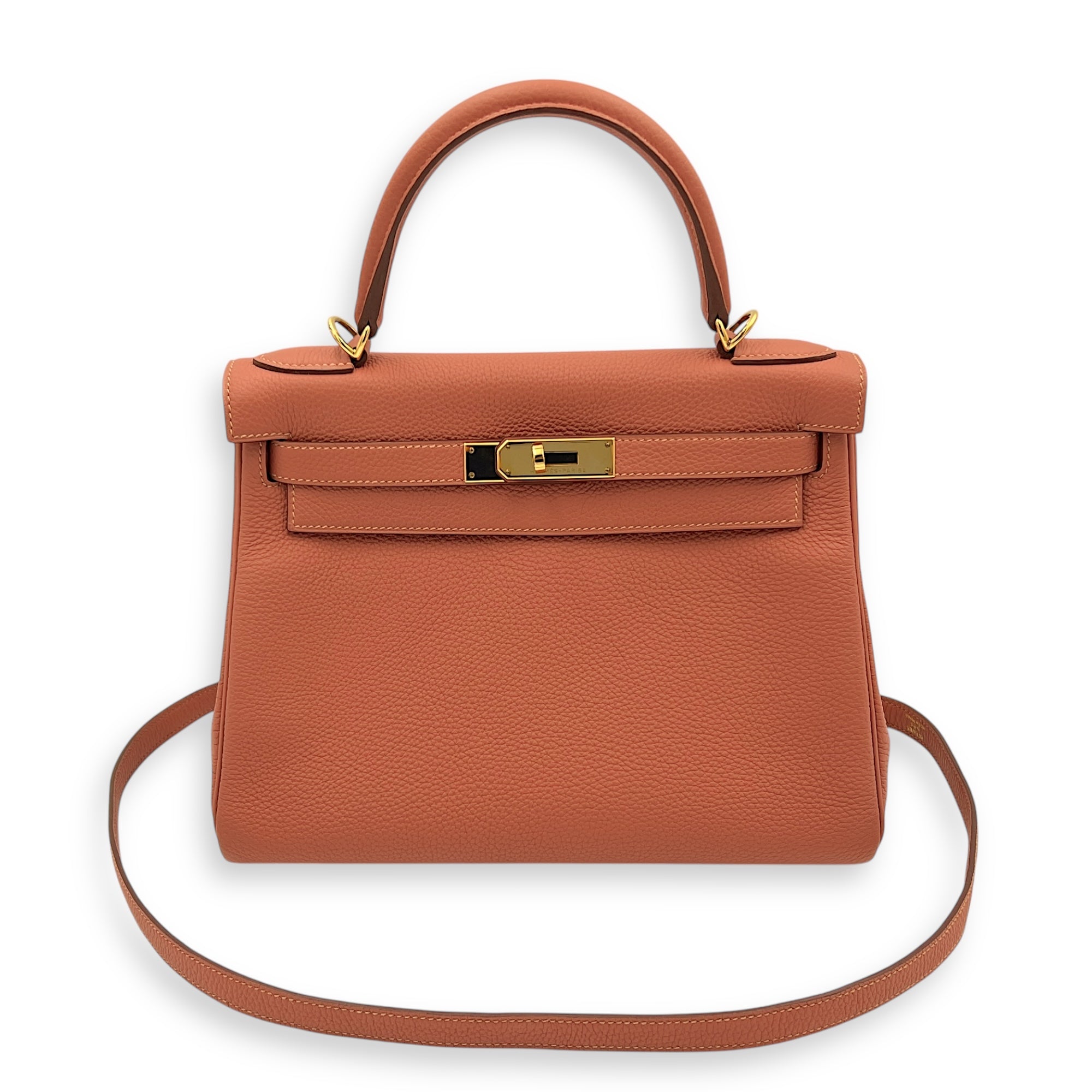 Kelly bois de rose in Togo, Gold hardware