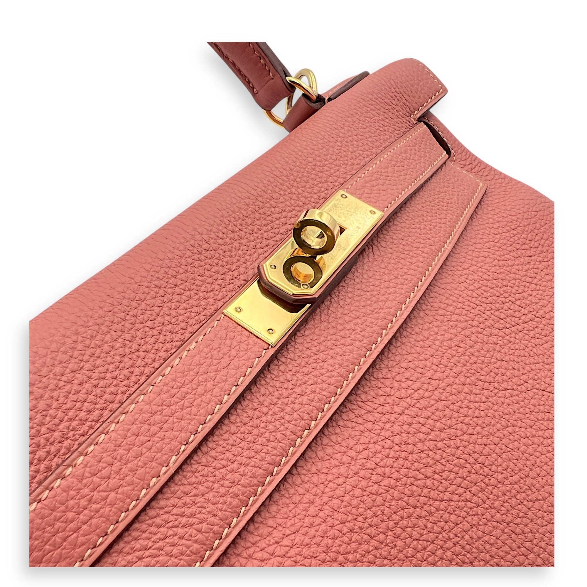 Kelly bois de rose in Togo, Gold hardware