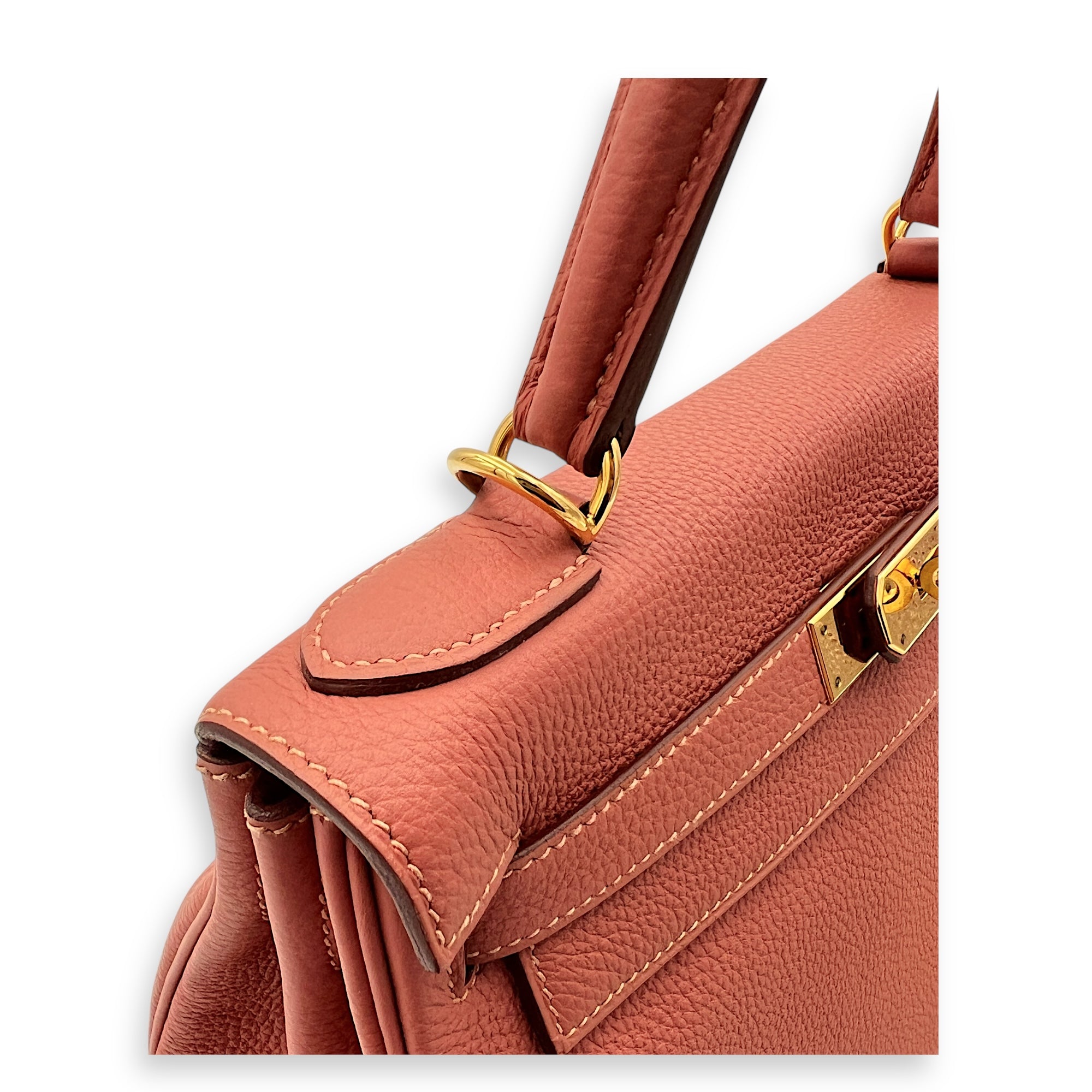 Kelly bois de rose in Togo, Gold hardware