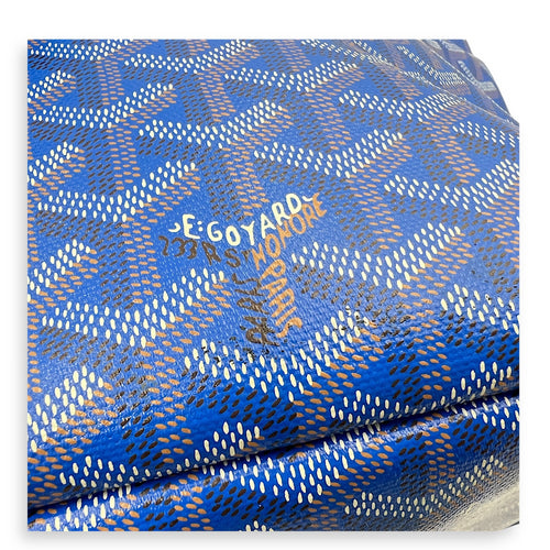 Artois MM (with Initials) Blue in Coated Canvas, Silver hardware